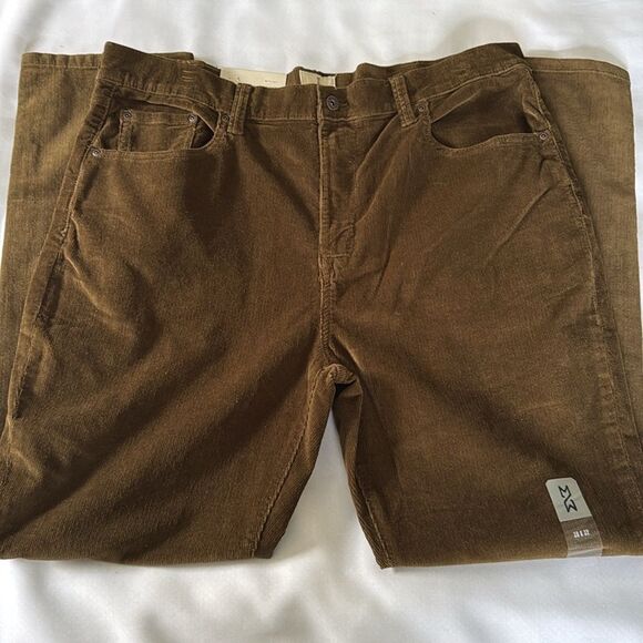 Corduroy Pants Mens 38 32 Relaxed Taper Mutual Weave - Picture 2 of 4